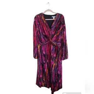 London Times Asymmetrical Dress